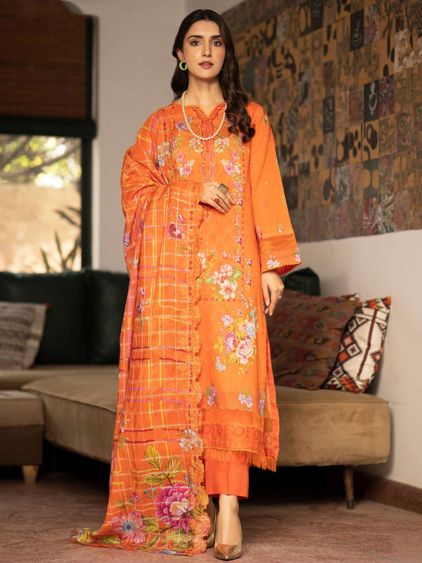 Embroidered Premium Lawn Salwar Kameez Pakistani Dress C1104M Fabricoz USA