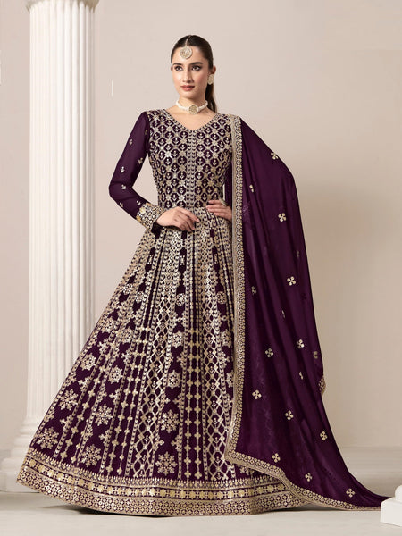 Georgette Indian Dress - Georgette - Anarkali