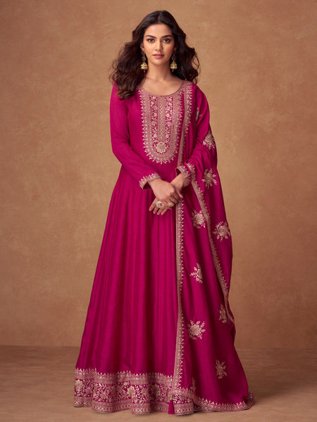 Party Salwar Kameez - Premium Silk - Anarkali Dress