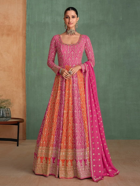 New Indian Dress - Georgette - Anarkali Dress