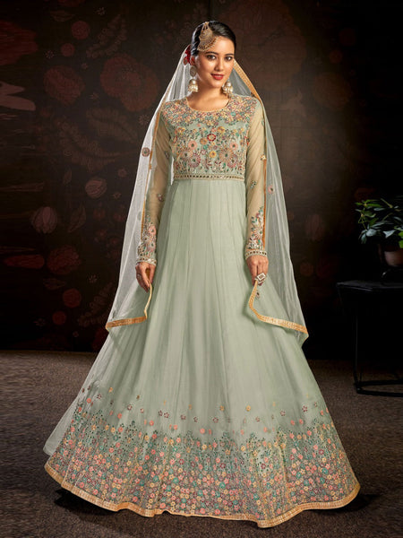 Plus-Sizes Salwar Kameez - Butterfly Net - Anarkali