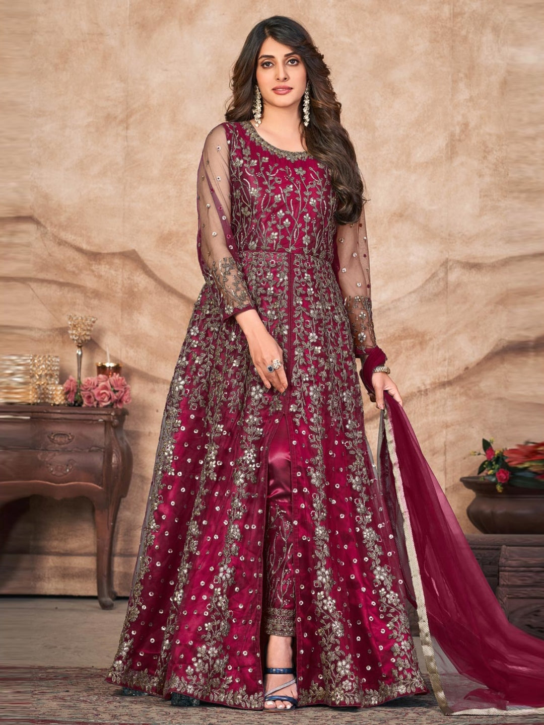 Indian Net Dresses - Buy Indian Net Dresses Online in USA
