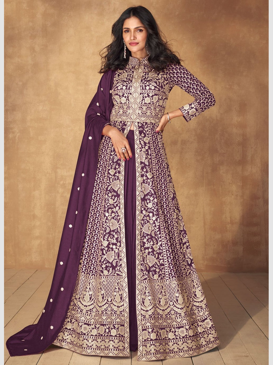 anarkali dress purple Buy Purple Anarkali Suits - USA & Worldwide