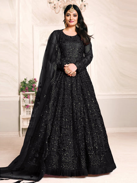 Net Salwar Kameez - Net Sequence - Anarkali Dress