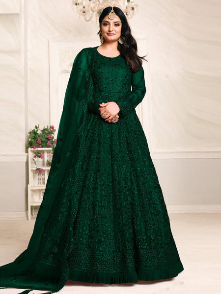 Net Salwar Kameez - Net Sequence - Anarkali Dress
