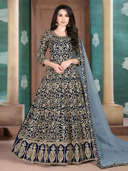 Georgette Salwar Kameez - Georgette - Anarkali Dress