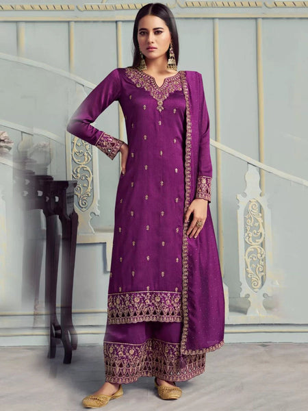  Salwar Kameez - Silk Georgette Embroidery
