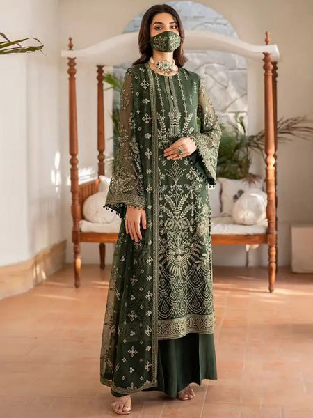 Pakistani Salwar Kameez - Designer Chiffon Embroidery