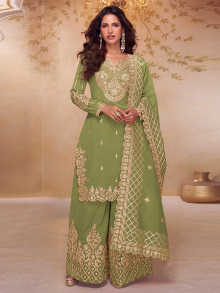 New Indian Dress - Art Silk Palazzo