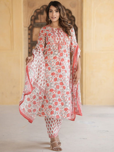 Kurti - Floral Kurta Set