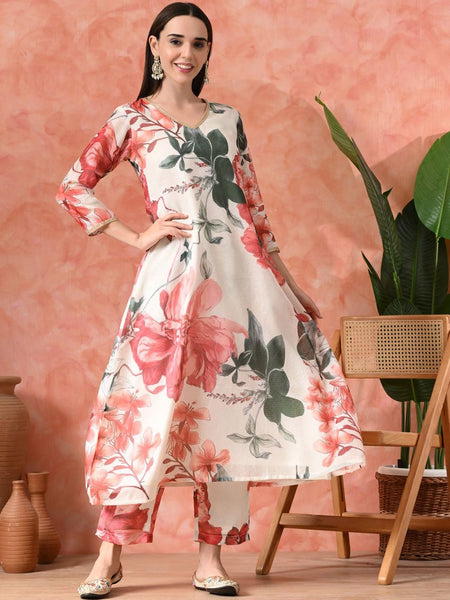 Kurti - Floral Kurta Set