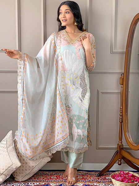 Kurti - Floral Kurta Set