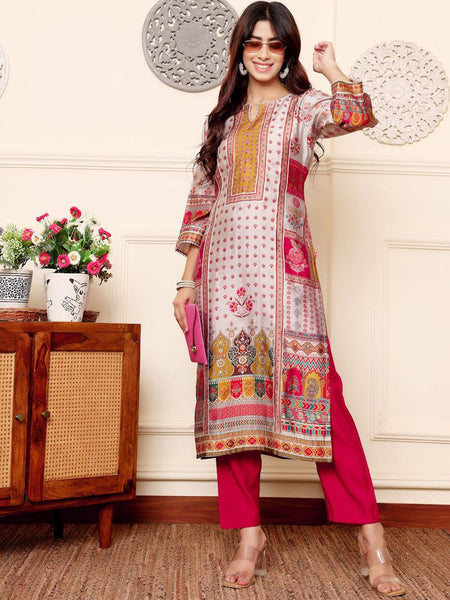 Kurti - Floral Kurta Set