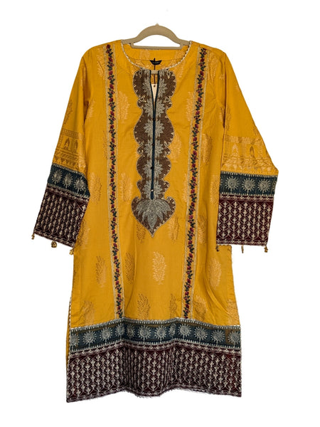Pakistani Kurti - Embroidery on Cotton Lawn Kurti