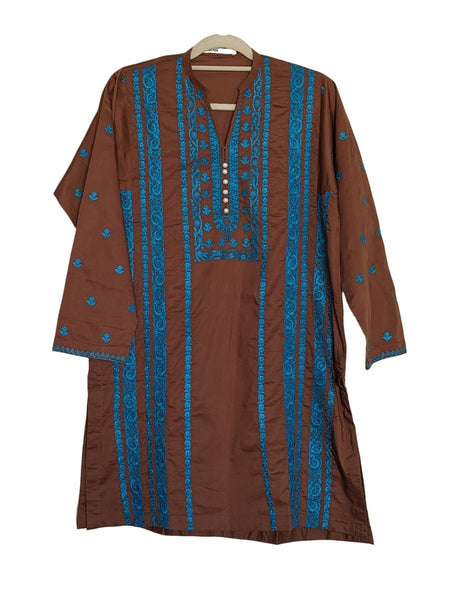 Pakistani Kurti - Embroidery on Lawn Kurti
