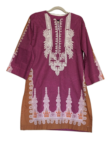 Pakistani Kurti - Embroidered Lawn Kurti
