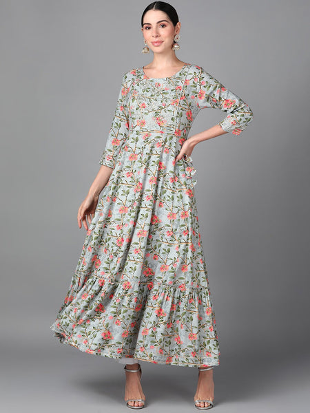 Kurti - Floral Embroidered Kurti