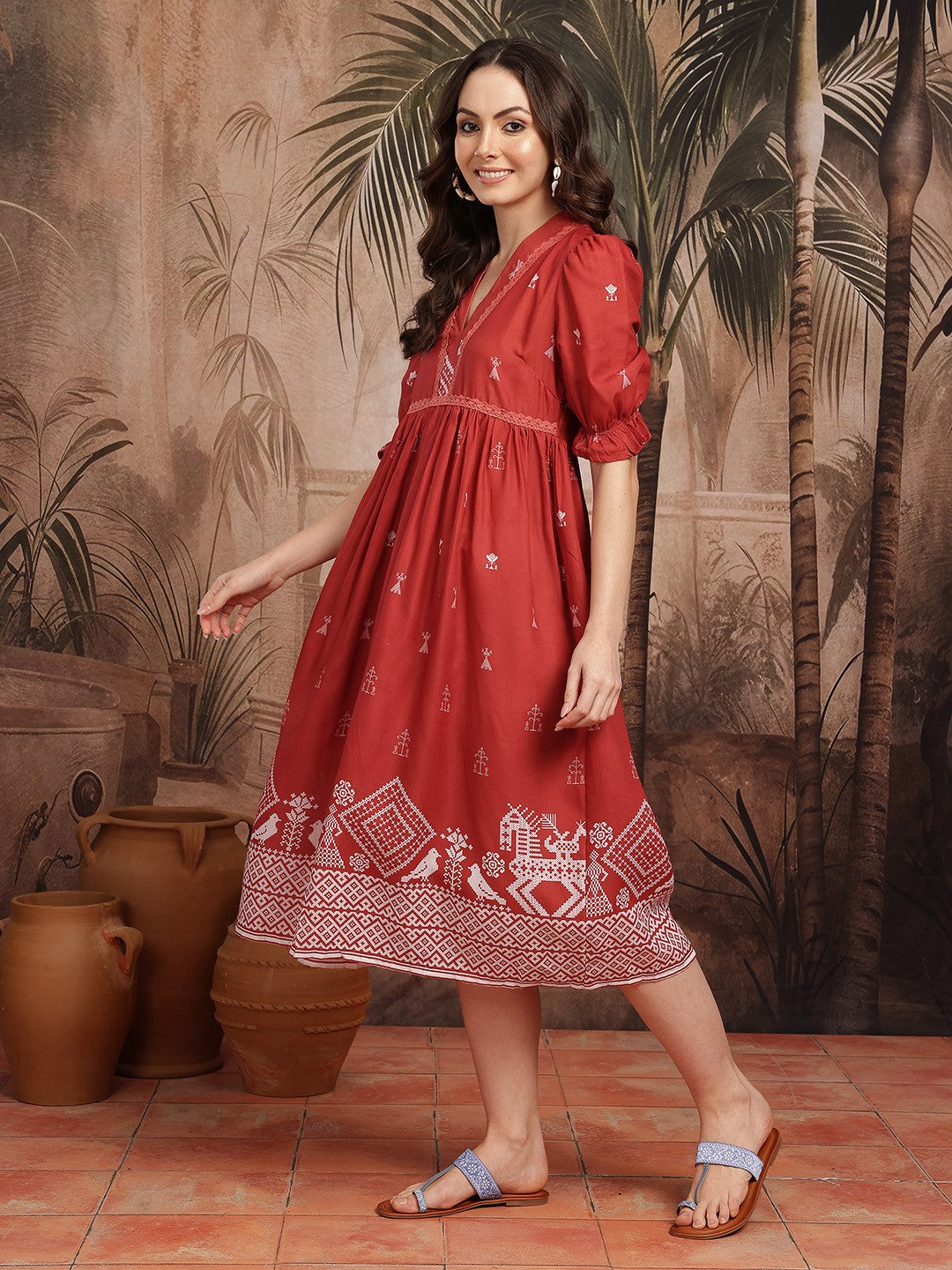 A-Line Ethnic Kurti 42" A-Line Ethnic Kurti 42"