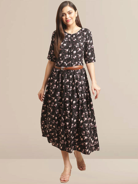 Kurti - A-Line Floral Kurti