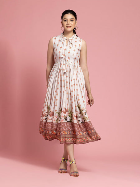 Kurti - Tie-Up Neck Kurti