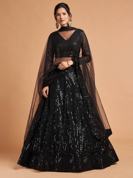 Net Lehenga Choli - Soft Net Embroidery