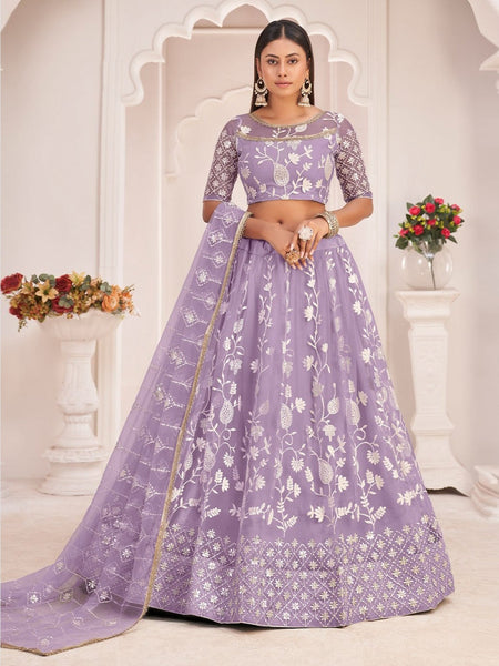 purple indian bridal dress Lavender Satin Lehenga, Sequin Blouse, Bridemaids Lehenga, Bridemaids Dress, Indian Lehenga, Designer Lehenga, Women Lehenga, Wedding Leheng