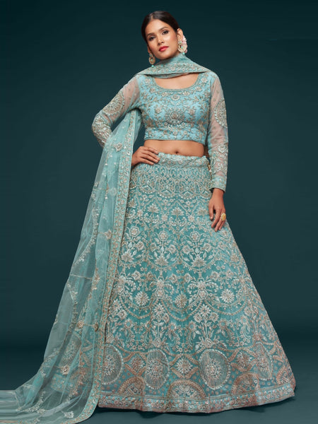 New Lehenga Choli - Soft Net Embroidery