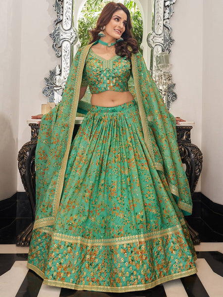 Silk Lehenga Choli - Art Silk Embroidery