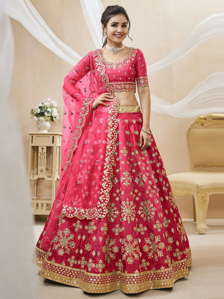 Blue Lehenga Choli - Embroidery on Art Silk