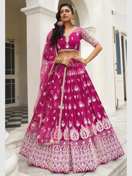 New Lehenga Choli - Butterfly Net Sequence