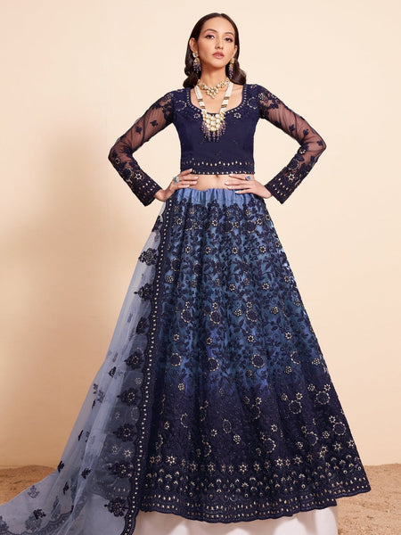 New Lehenga Choli - Premium Net Embroidery
