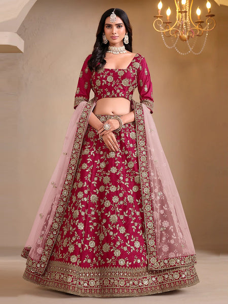 Silk Lehenga Choli - Art Silk Embroidery