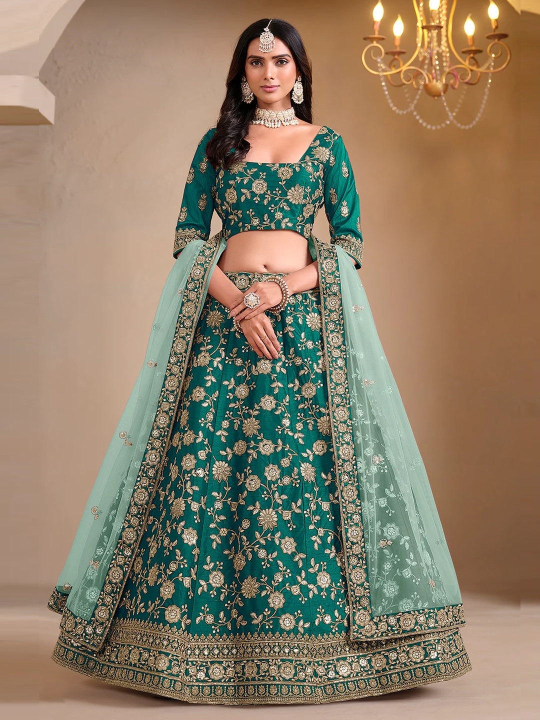 Green Lehenga Choli Green Lehenga Choli