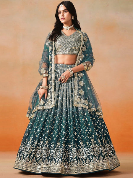 New Lehenga Choli - Sequins Zari Embroidery