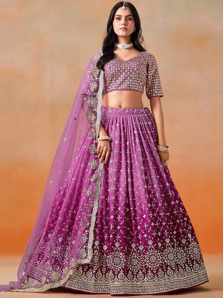 New Lehenga Choli - Sequins Zari Embroidery