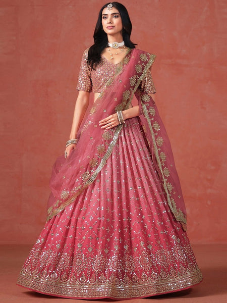 New Lehenga Choli - Sequins Zari Embroidery