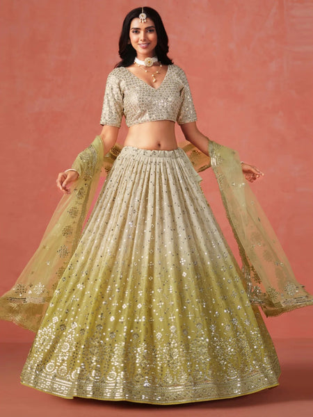 New Lehenga Choli - Sequins Zari Embroidery