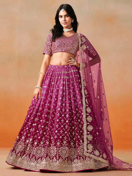 New Lehenga Choli - Sequins Zari Embroidery