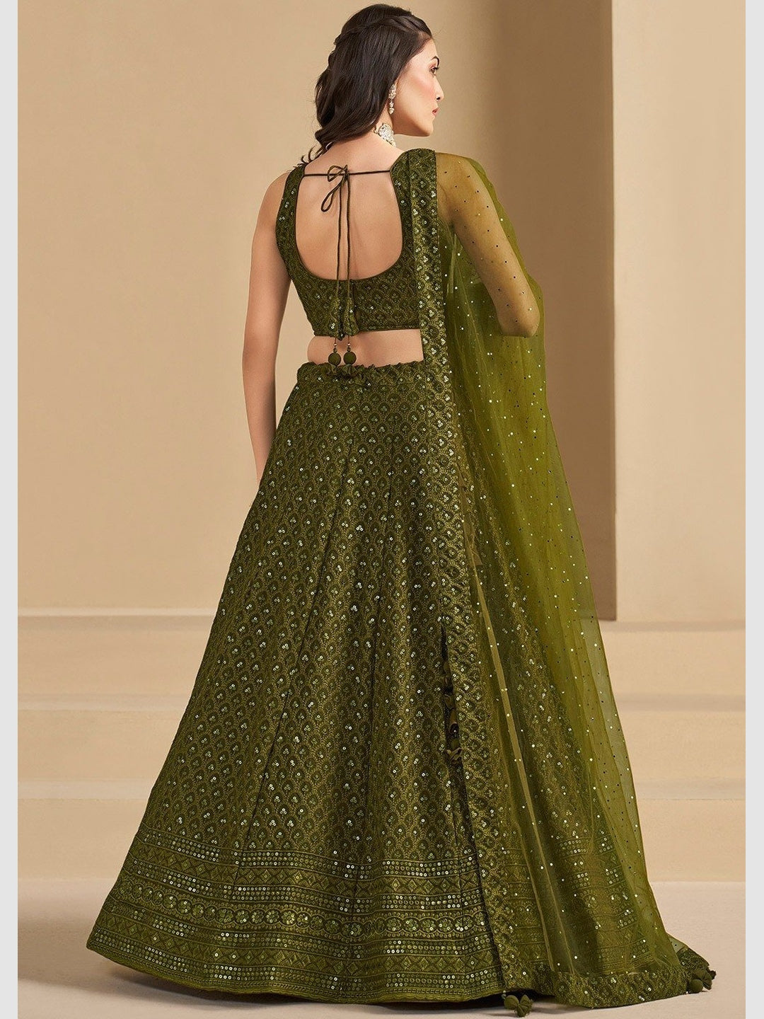 olive green mehndi dress Luxury Emerald Green Mehndi Outfit Henna Dress 40