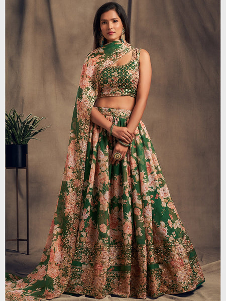  Lehenga Choli - Embroidery on Organza