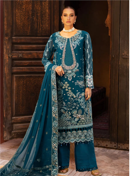 Pakistani Salwar Kameez - Designer Embroidered Chiffon