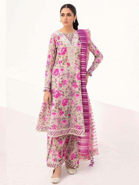 Lawn Pakistani Dress - Digital Printed Embroidered Lawn