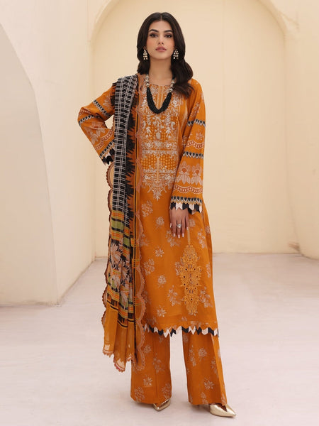 Pakistani Salwar Kameez - Embroidered Lawn Chiffon