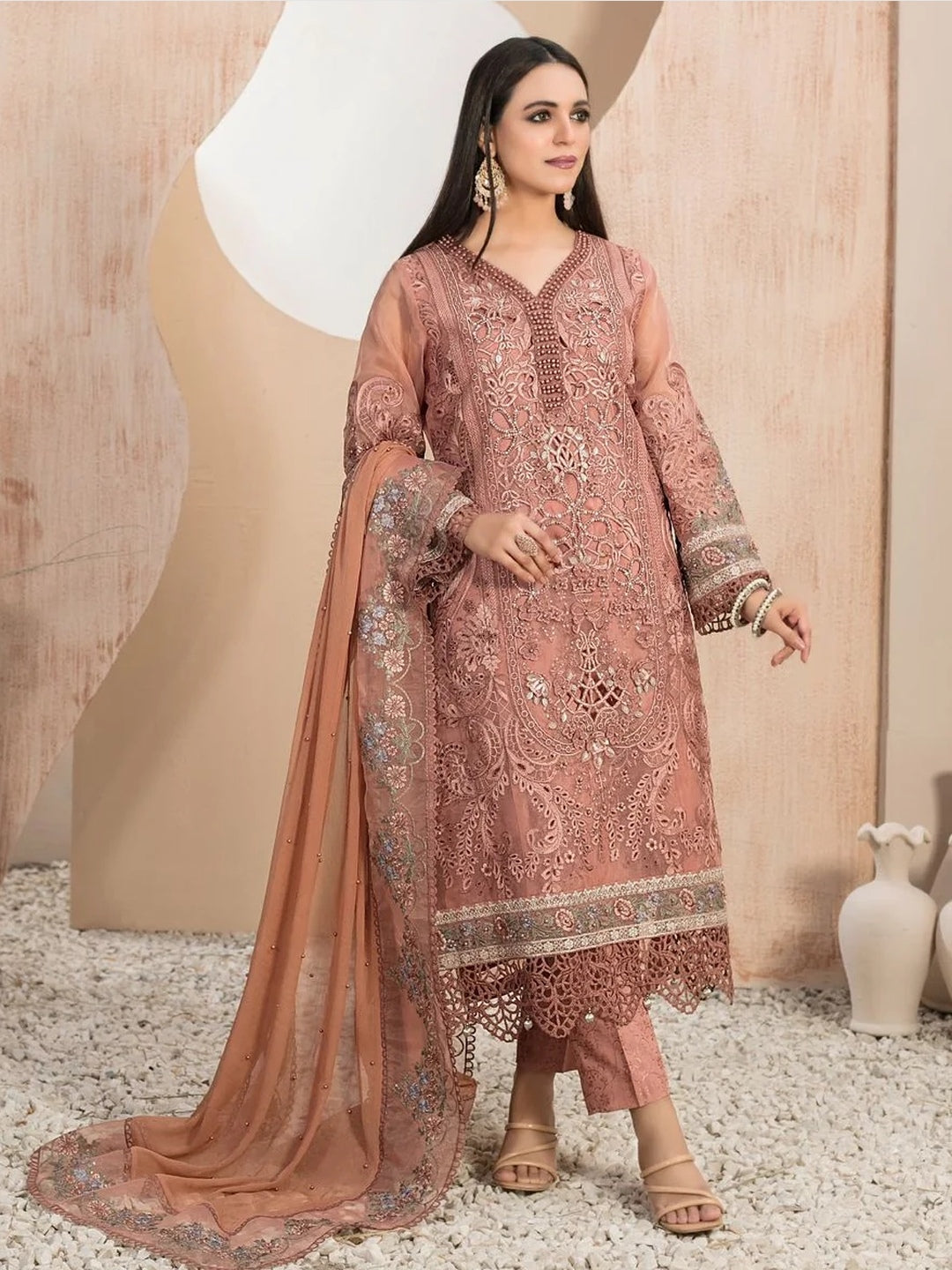 Embroidered Organza Jacquard Embroidered Organza Jacquard
