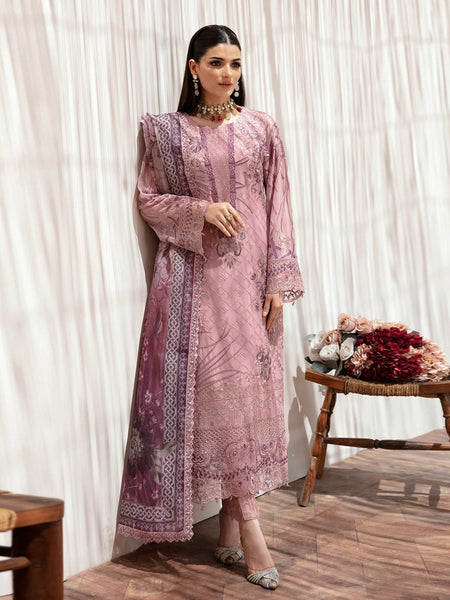 Chiffon Salwar Kameez - Embroidered Chiffon Sequins