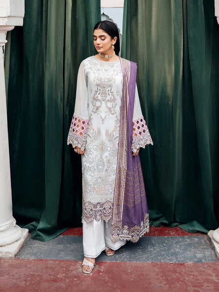 Pant Pakistani Dress - Embroidered Luxe Chiffon