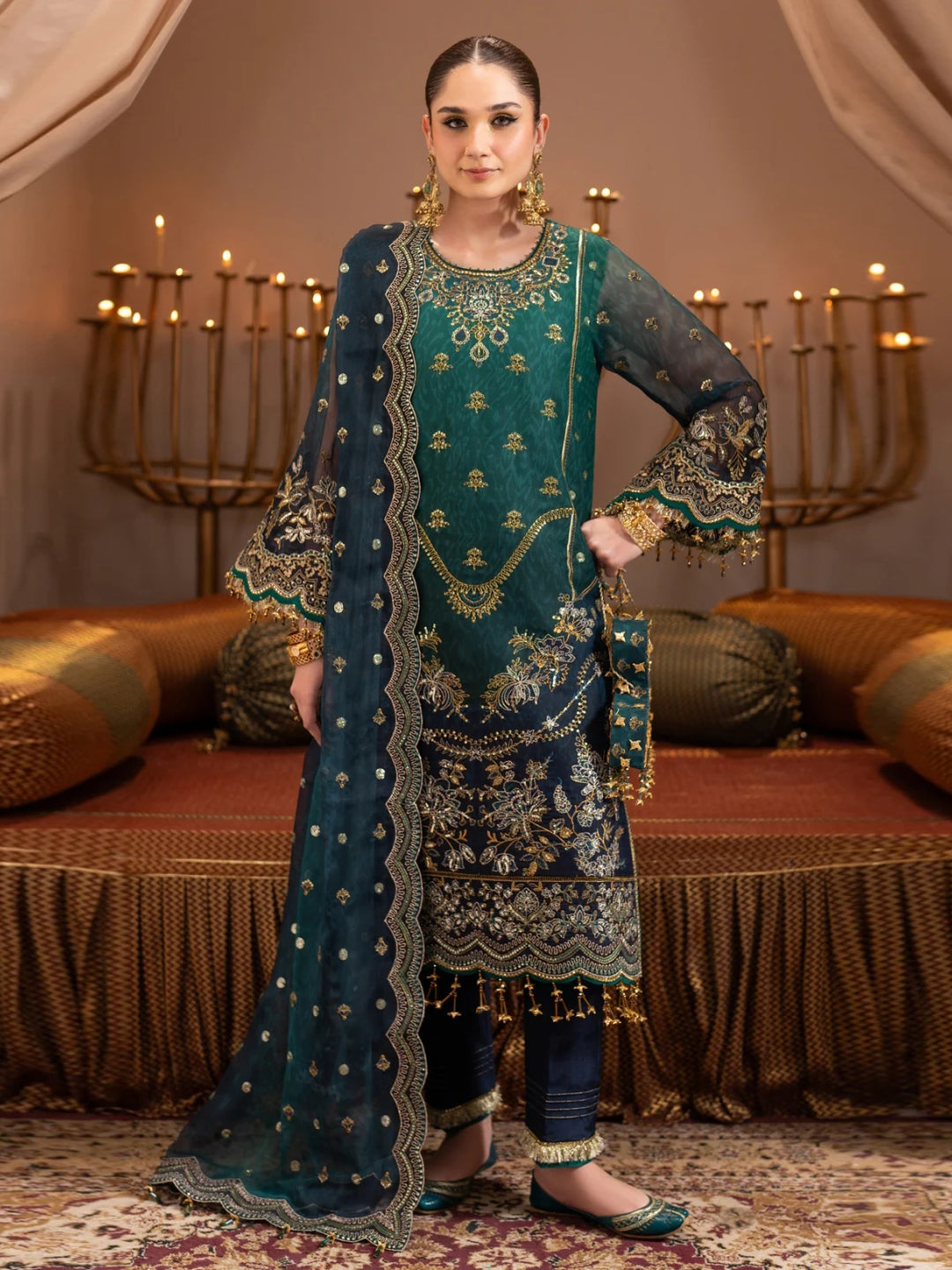 dark green walima dress Luxury Traditional George Wedding Dress