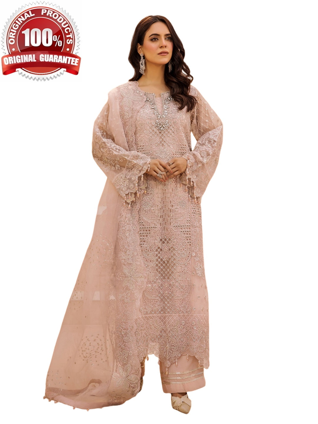 Pakistani Dress Embellished Designer Chiffon Pakistani Dress Embellished Designer Chiffon