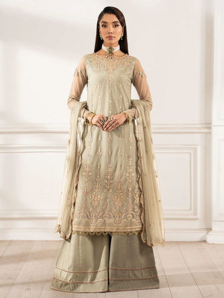 Net Salwar Kameez - Sequins Embroidered Net
