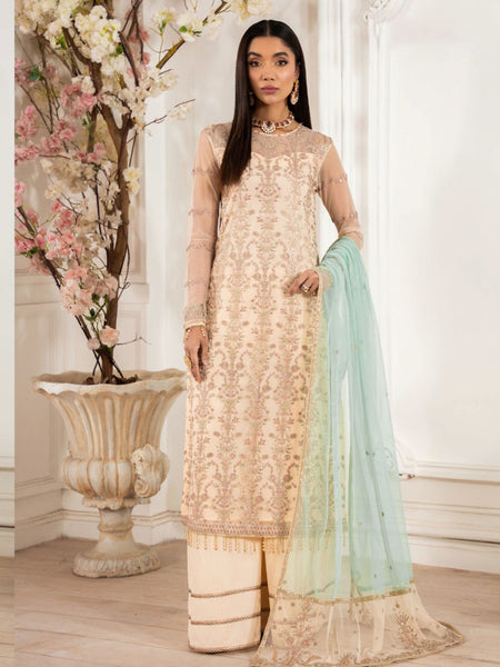 Net Salwar Kameez - Sequins Embroidered Net